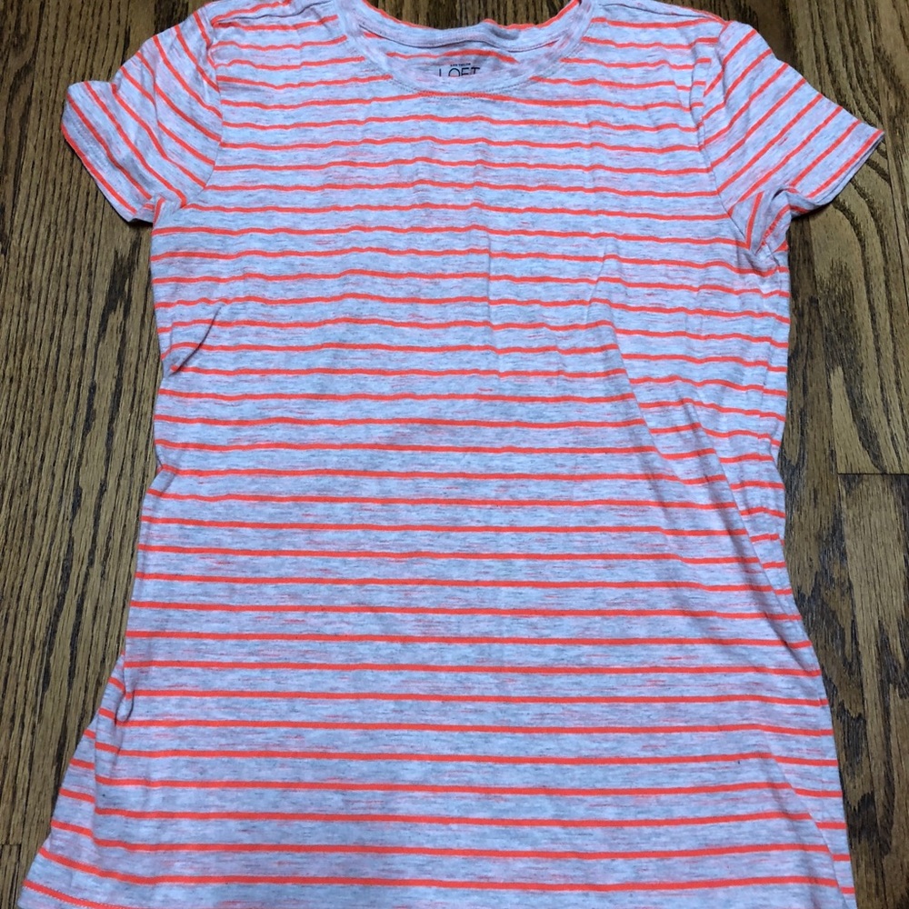 Loft shirt -  cream and bright orange